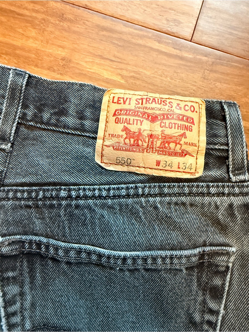 Levi's Women's Jean Shorts in Washed Black Denim